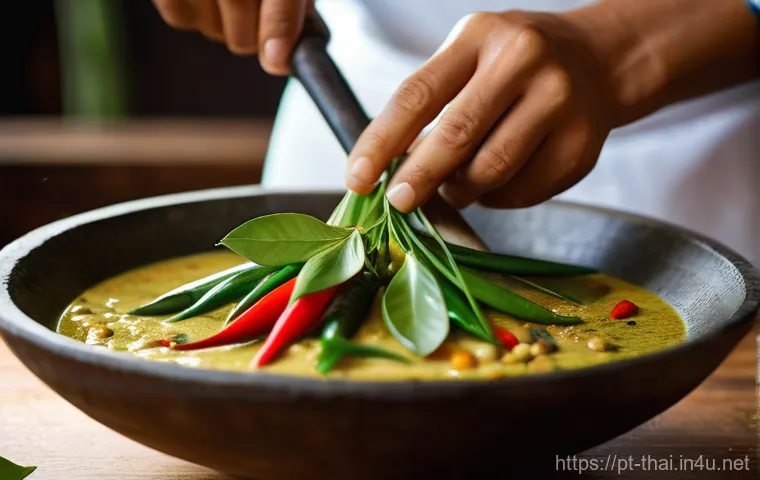태국 전통 음식의 기원 - **"A vibrant and bustling Thai street food market scene at dusk. The atmosphere is lively, with nume...