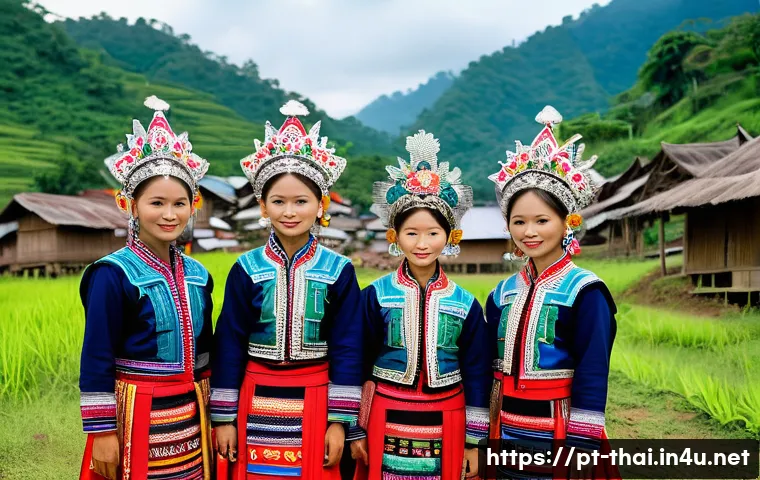 태국의 소수 민족 문화 관련 이미지 1